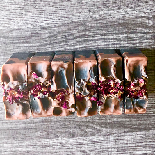 Activated Charcoal Moroccan Rose Detox Bar (Unscented)