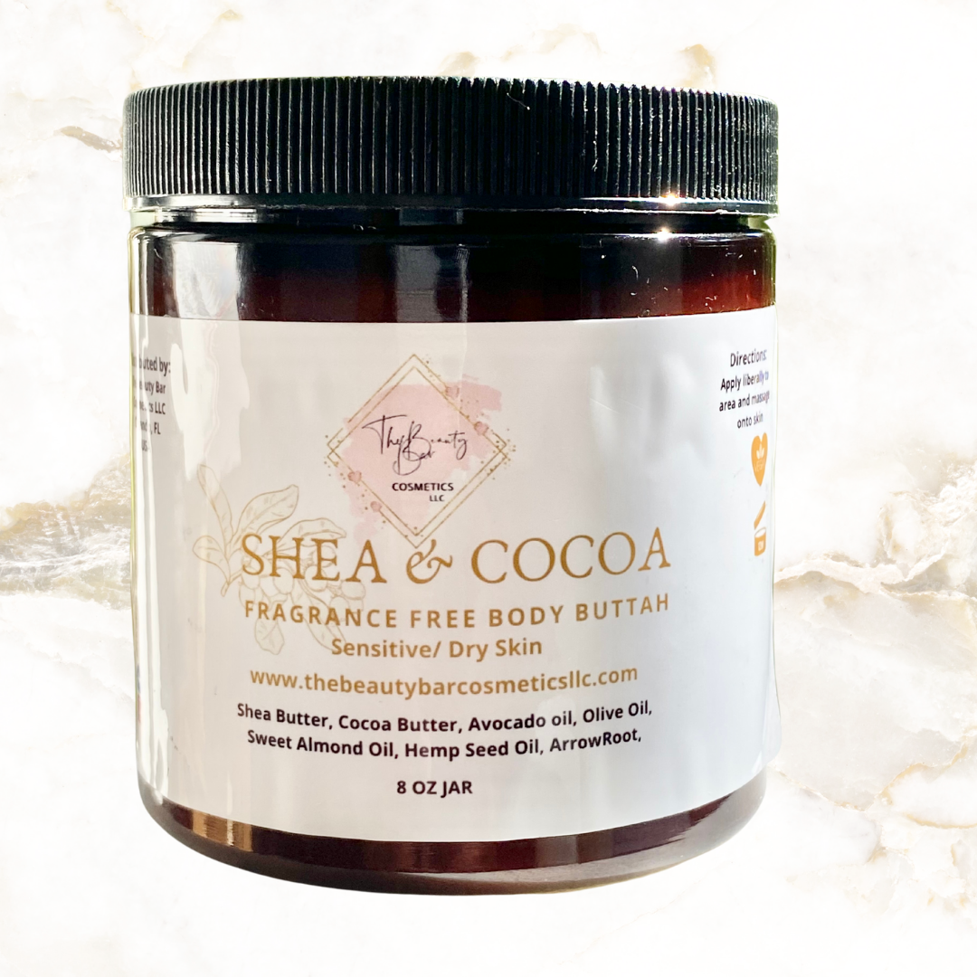 Shea & Cocoa Body Butter ( Fragrance Free) – Paradise Suds Bath & Body